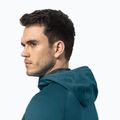 Bluza trekkingowa męska Jack Wolfskin Hydro Grid Hooded FZ blue coral 4