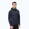 Bluza trekkingowa męska Jack Wolfskin Baiselberg Hooded FZ night blue