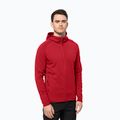 Bluza trekkingowa męska Jack Wolfskin Baiselberg Hooded FZ adrenaline red