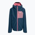 Kurtka przeciwdeszczowa dziecięca Jack Wolfskin Active Hike dark blue/purple