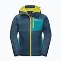 Kurtka przeciwdeszczowa dziecięca Jack Wolfskin Active Hike dark sea