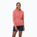 Bluza trekkingowa damska Jack Wolfskin Modesto Hooded faded rose