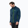 Bluza trekkingowa męska Jack Wolfskin Kolbenberg Hooded FZ dark sea