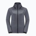 Bluza trekkingowa damska Jack Wolfskin Kolbenberg Hooded FZ dolphin 5