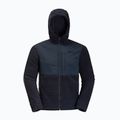 Bluza polarowa męska Jack Wolfskin Felslicht Hooded night blue 8