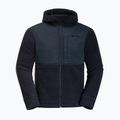 Bluza polarowa męska Jack Wolfskin Felslicht Hooded night blue 7
