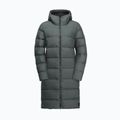 Płaszcz puchowy damski Jack Wolfskin Frozen Palace slate green 6