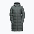 Płaszcz puchowy damski Jack Wolfskin Frozen Palace slate green 6