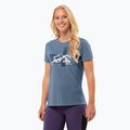 Koszulka trekkingowa damska Jack Wolfskin Vonnan S/S Graphic elemental blue