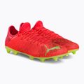 Buty piłkarskie męskie PUMA Future Z 4.4 FG/AG fiery coral/fizzy light/puma black/salmon 4