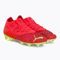 Buty piłkarskie dziecięce PUMA Future Z 3.4 FG/AG fiery coral/fizzy light/puma black/salmon 4