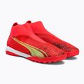 Buty piłkarskie męskie PUMA Ultra Match+ LL TT fiery coral/fizzy light/puma black 4