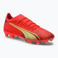 Buty piłkarskie męskie PUMA Ultra Match FG/AG fiery coral/fizzy light/puma black