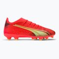 Buty piłkarskie męskie PUMA Ultra Match FG/AG fiery coral/fizzy light/puma black 2