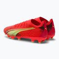 Buty piłkarskie męskie PUMA Ultra Match FG/AG fiery coral/fizzy light/puma black 3