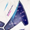 Piłka do piłki nożnej PUMA Orbita Serie A HYB puma white/blue glimmer/sunset rozmiar 4 3