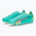 Buty piłkarskie męskie PUMA Ultra Ultimate FG/AG electric peppermint/puma white/fast yellow 10