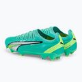 Buty piłkarskie męskie PUMA Ultra Ultimate FG/AG electric peppermint/puma white/fast yellow 3