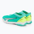 Buty piłkarskie dziecięce PUMA Ultra Match Ll TT + Mid electric peppermint/puma white/fast yellow 3