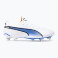 Buty piłkarskie męskie PUMA King Ultimate MXSG puma white/puma black/blue glimmer/ultra orange 2