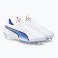 Buty piłkarskie męskie PUMA King Ultimate MXSG puma white/puma black/blue glimmer/ultra orange 4