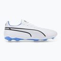 Buty piłkarskie męskie PUMA King Pro FG/AG puma white/black/blue glimmer/ultra orange 2