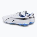 Buty piłkarskie męskie PUMA King Pro FG/AG puma white/black/blue glimmer/ultra orange 3