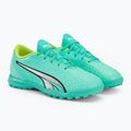 Buty piłkarskie dziecięce PUMA Ultra Play TT electric peppermint/puma white/fast yellow 4