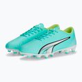 Buty piłkarskie męskie PUMA Ultra Play FG/AG electric peppermint/puma white/fast yellow 9