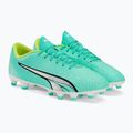 Buty piłkarskie męskie PUMA Ultra Play FG/AG electric peppermint/puma white/fast yellow 4