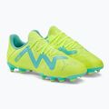Buty piłkarskie dziecięce PUMA Future Play FG/AG fast yellow/puma black/electric peppermint 4