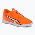 Buty piłkarskie dziecięce PUMA Ultra Play IT ultra orange/puma white/blue glimmer