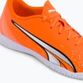 Buty piłkarskie dziecięce PUMA Ultra Play IT ultra orange/puma white/blue glimmer 9