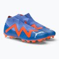 Buty piłkarskie męskie PUMA Future Match+ LL FG/AG blue glimmer/puma white/ultra orange 4