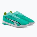 Buty piłkarskie męskie PUMA Ultra Match IT electric peppermint/puma white/fast yellow 4