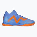 Buty piłkarskie dziecięce PUMA Future Match IT + Mid blue glimmer/puma white/ultra orange 12