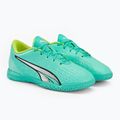Buty piłkarskie dziecięce PUMA Ultra Play IT electric peppermint/puma white/fast yellow 4