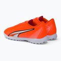 Buty piłkarskie dziecięce PUMA Ultra Play TT ultra orange/puma white/blue glimmer 3