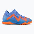 Buty piłkarskie dziecięce PUMA Future Match TT + Mid blue glimmer/puma white/ultra orange 2