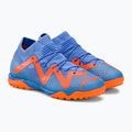 Buty piłkarskie dziecięce PUMA Future Match TT + Mid blue glimmer/puma white/ultra orange 4