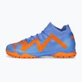 Buty piłkarskie dziecięce PUMA Future Match TT + Mid blue glimmer/puma white/ultra orange 10