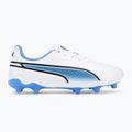 Buty piłkarskie dziecięce PUMA King Match FG/AG puma white/puma black/blue glimmer 2