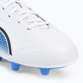 Buty piłkarskie dziecięce PUMA King Match FG/AG puma white/puma black/blue glimmer 7