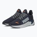 Buty do biegania męskie PUMA Softride Premier Slip-On navy/platinum gray/ultra orange 10
