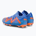 Buty piłkarskie dziecięce PUMA Future Match FG/AG blue glimmer/puma white/ultra orange 3