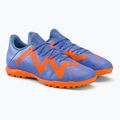 Buty piłkarskie męskie PUMA Future Play TT blue glimmer/puma white/ultra orange 4
