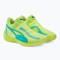 Buty do koszykówki męskie PUMA Rise Nitro fast yellow/electric peppermint 4