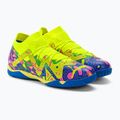 Buty piłkarskie dziecięce PUMA Future Match Energy IT + Mid ultra blue/yellow alert/luminous pink 4