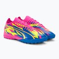 Buty piłkarskie męskie PUMA Ultra Match Energy TT luminous pink/yellow alert/ultra blue 6
