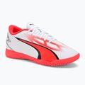 Buty piłkarskie dziecięce PUMA Ultra Play IT puma white/puma black/fire orchid